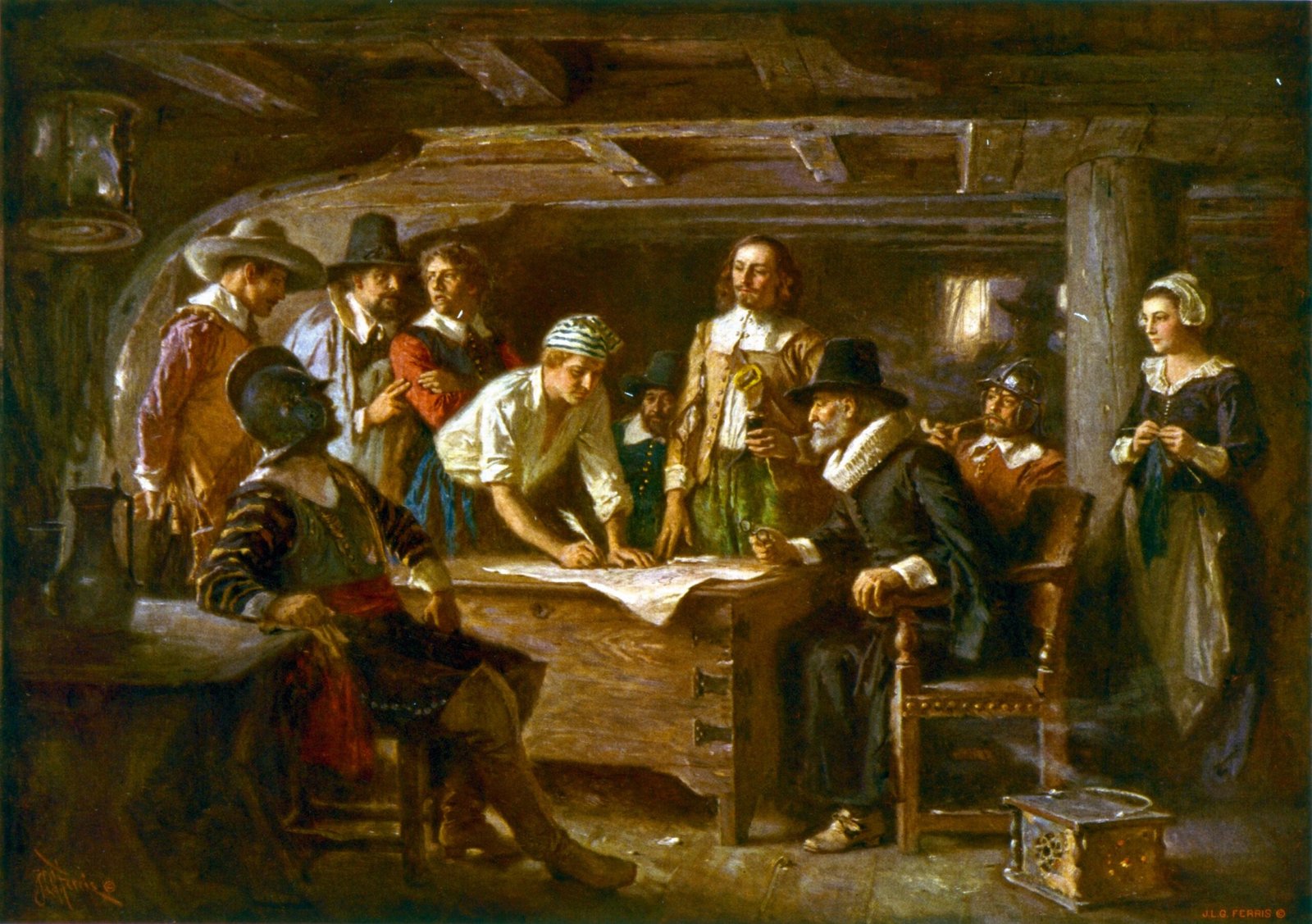 The Mayflower Compact: Pilgrims’ Pact of Survival (image credits: wikimedia)