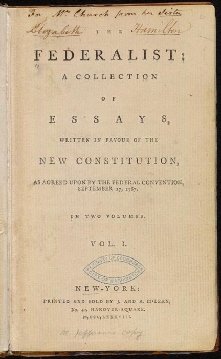 The Federalist Papers and Marbury v. Madison (image credits: wikimedia)