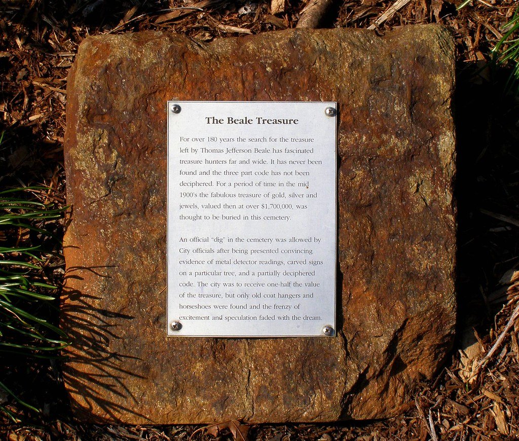 The Beale Ciphers: A Hidden Treasure? (image credits: flickr)