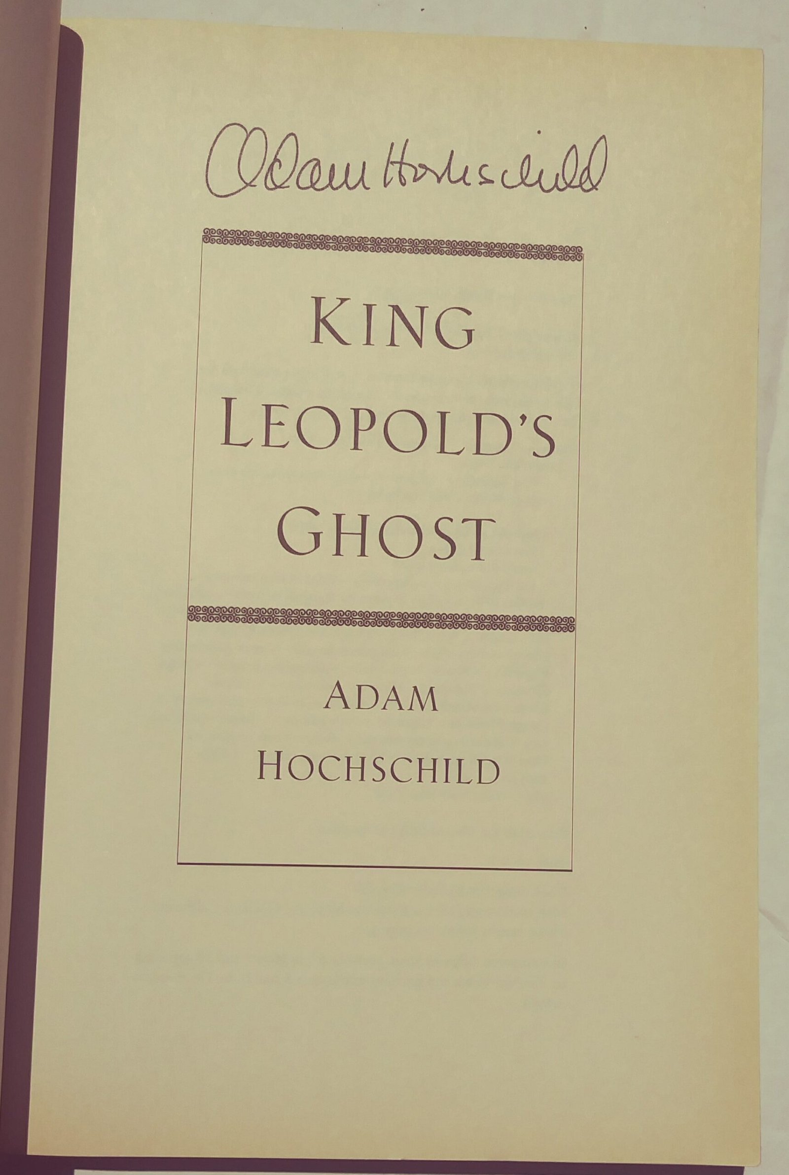 King Leopold's Ghost by Adam Hochschild (image credits: wikimedia)