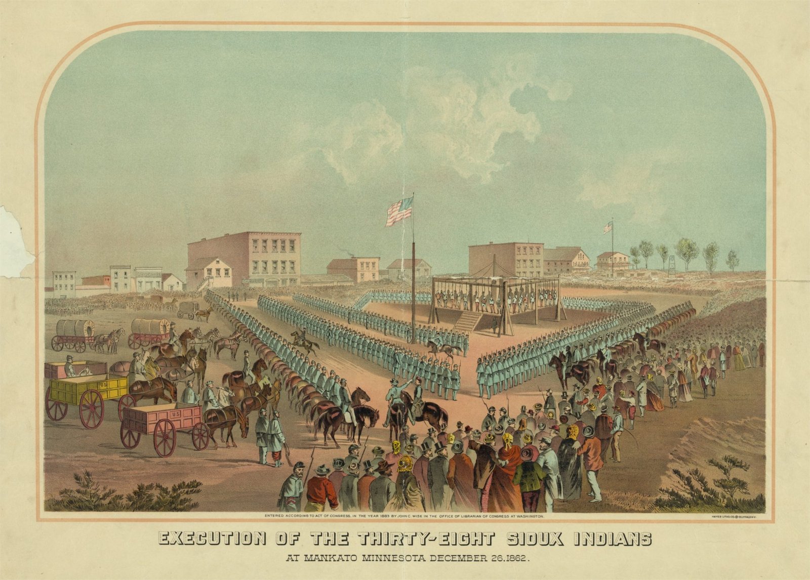 Lincoln's Largest Mass Execution (image credits: wikimedia)