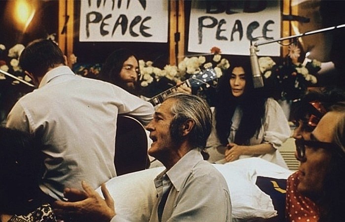 “Give Peace a Chance” by Plastic Ono Band (1969) (image credits: wikimedia)