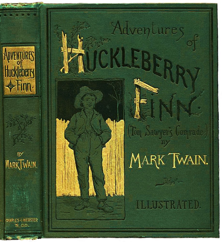 The Adventures of Huckleberry Finn by Mark Twain (image credits: wikimedia)