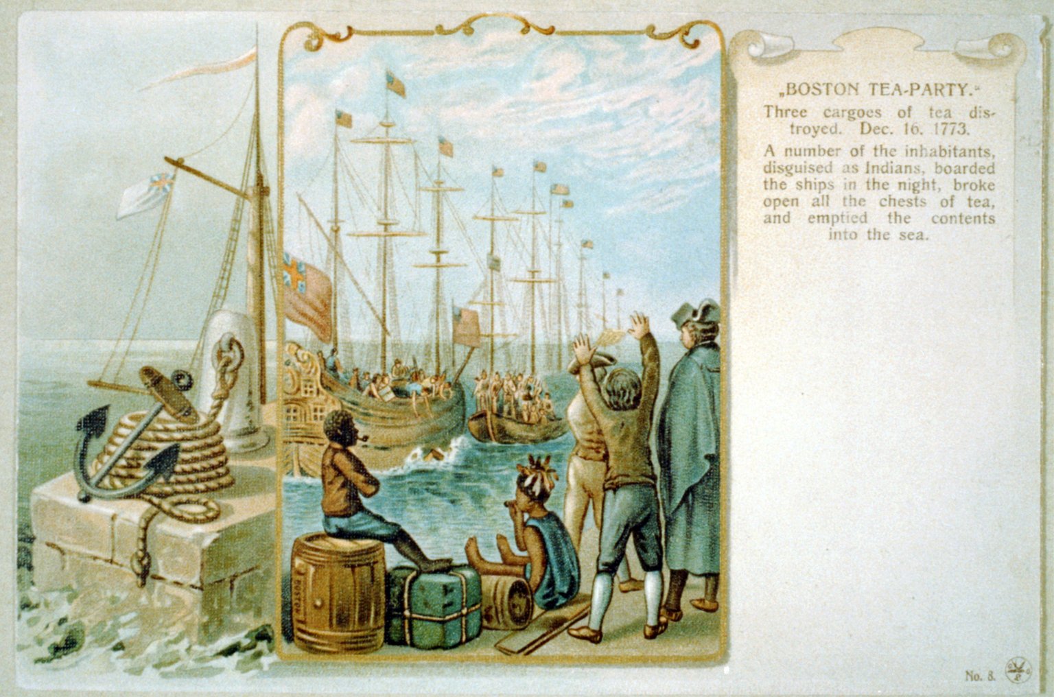 The Boston Tea Party Tax Protest (image credits: wikimedia)