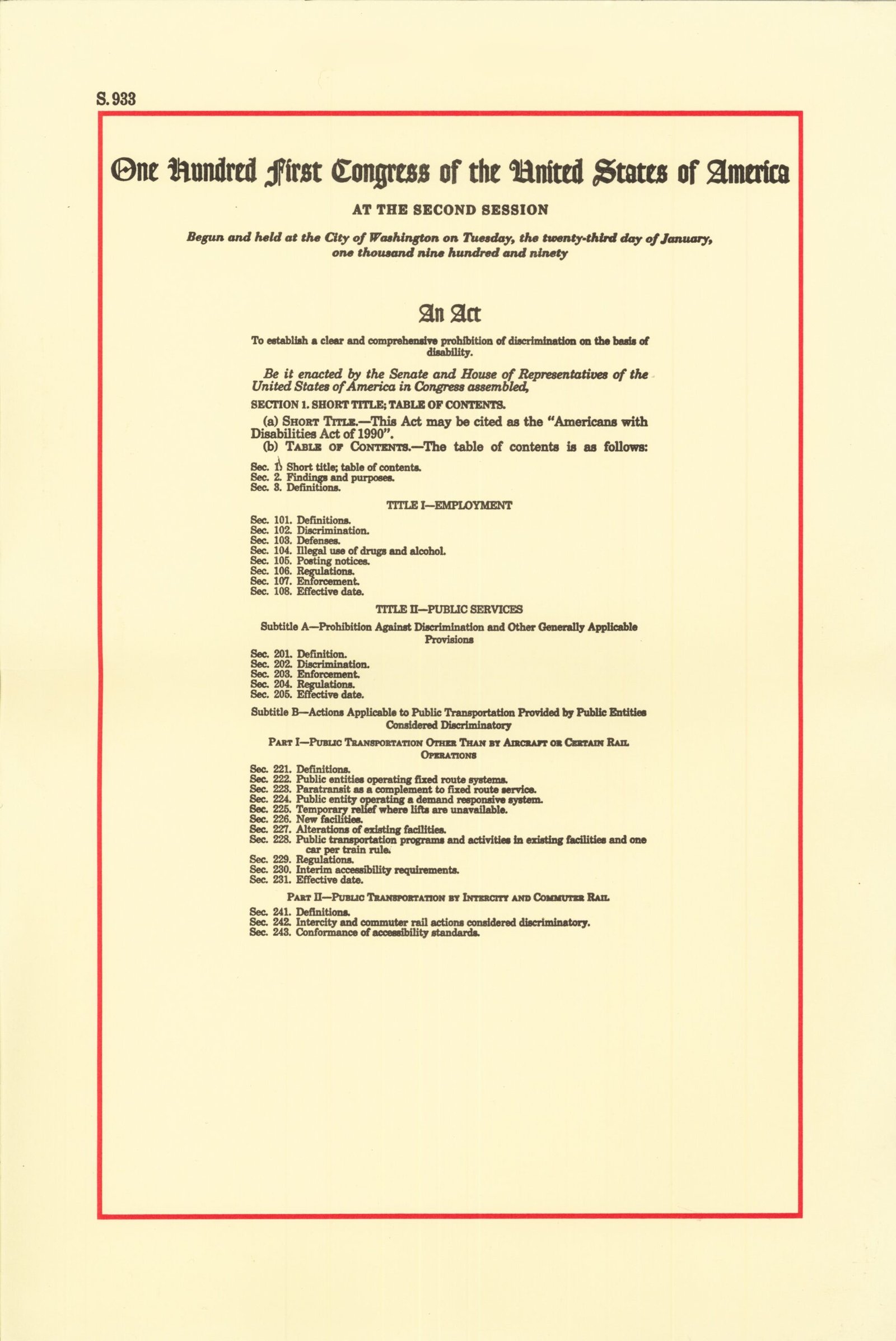 Americans with Disabilities Act of 1990 (image credits: wikimedia)