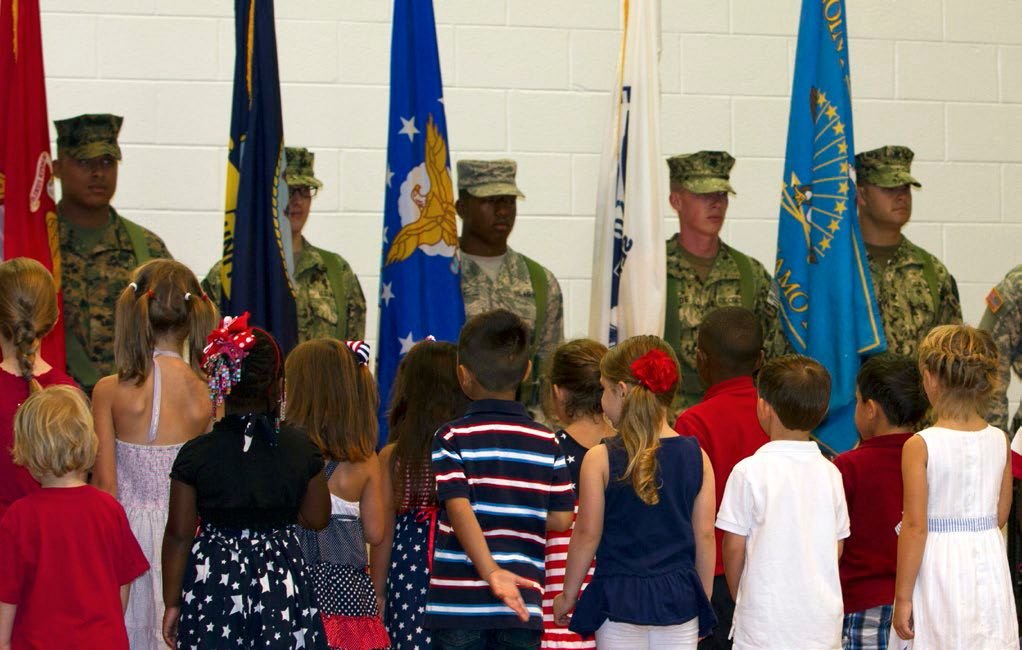 The Anthem in American Schools (image credits: wikimedia)