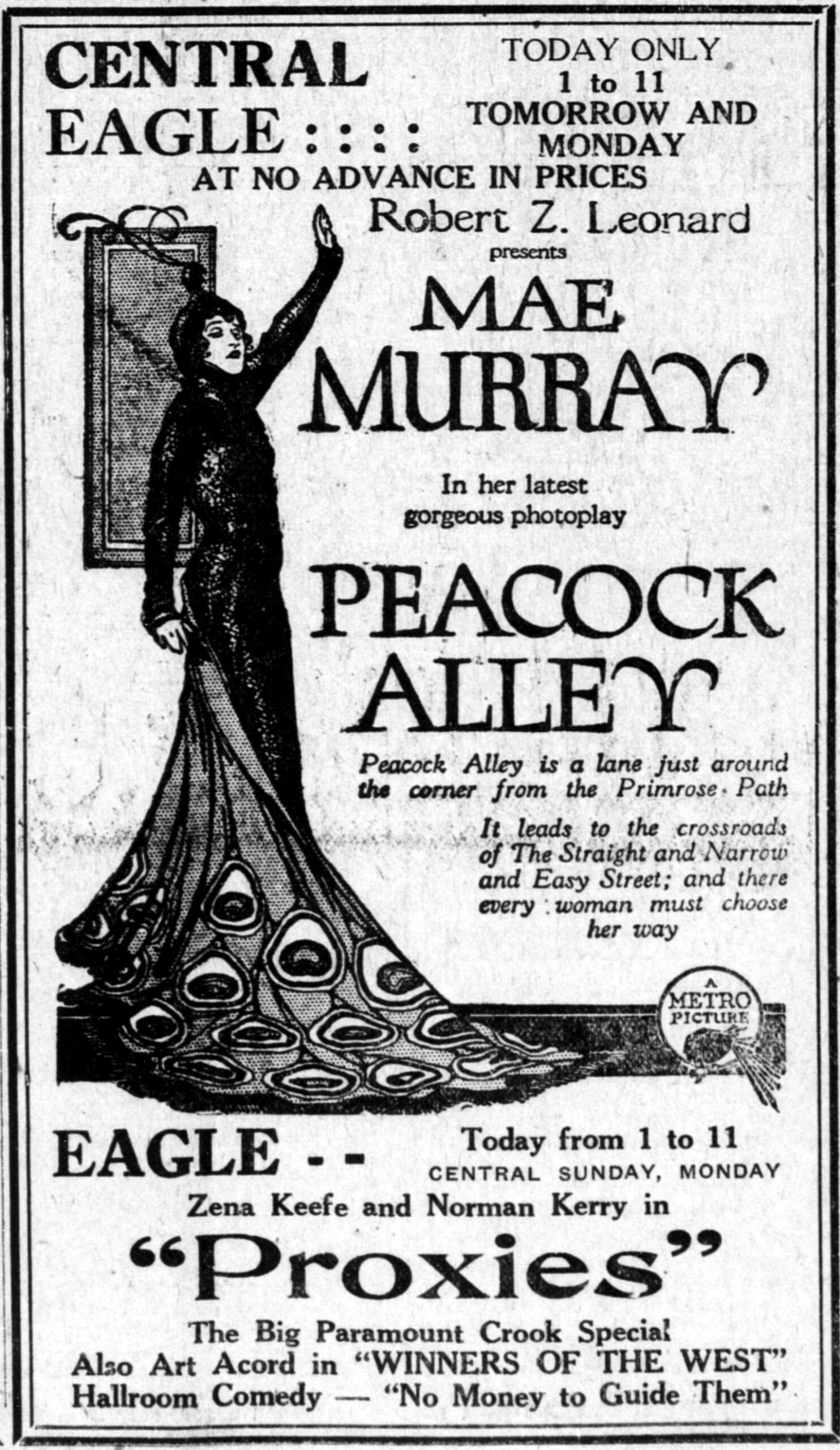 Peacock Alley's Secret Codes (image credits: wikimedia)