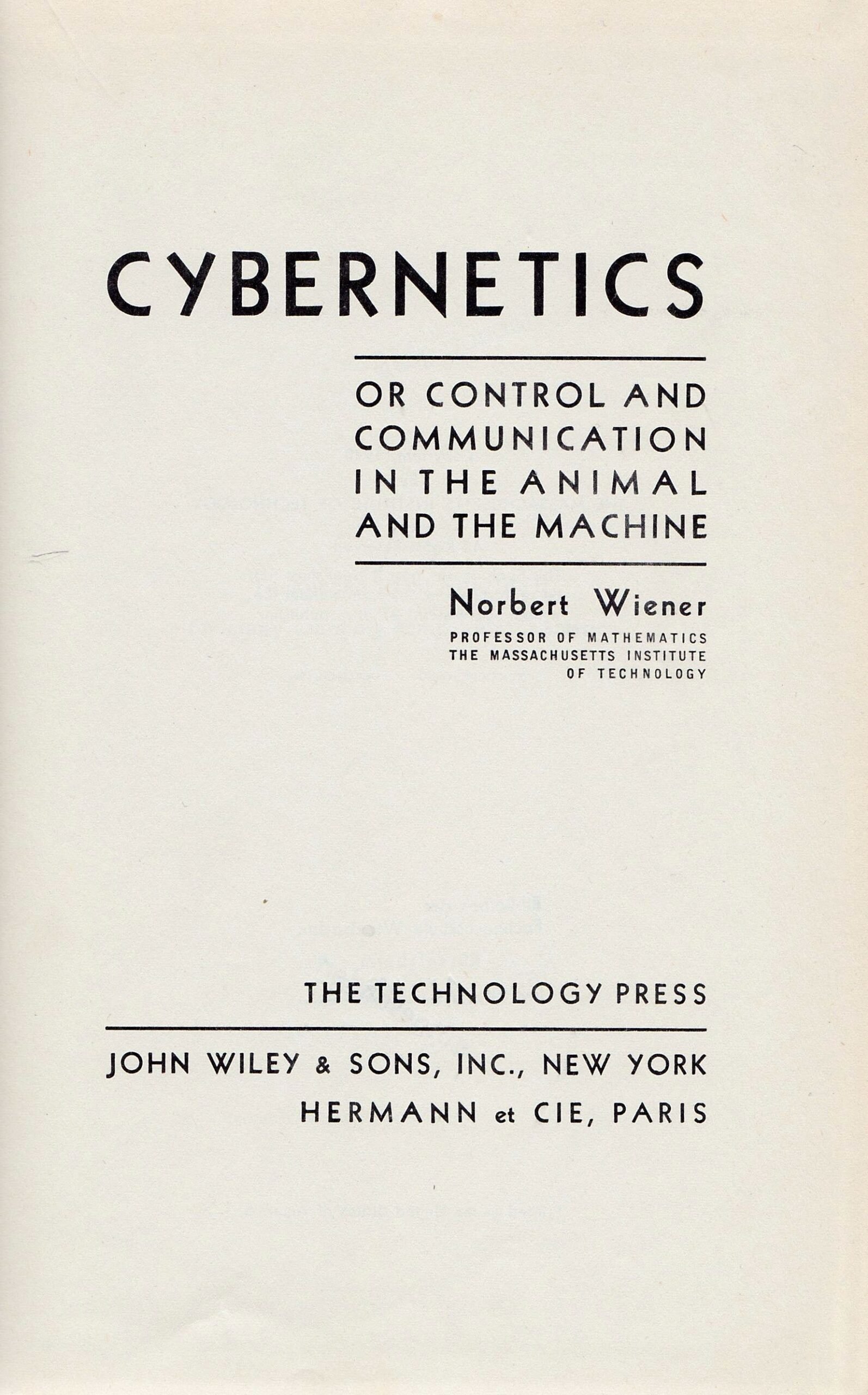 Cybernetics and Norbert Wiener’s Vision (image credits: wikimedia)