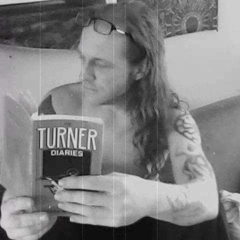 The Turner Diaries by William Luther Pierce (1978) (image credits: By Rijndaal, CC BY-SA 4.0, https://commons.wikimedia.org/w/index.php?curid=57593390)