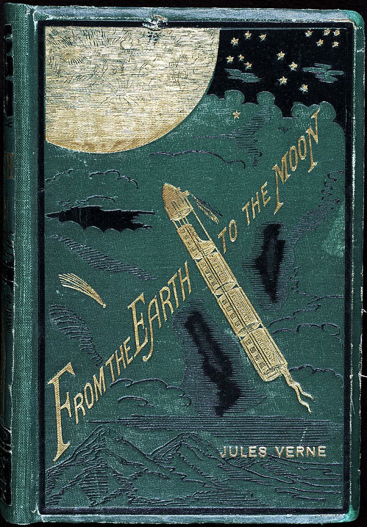 From the Earth to the Moon by Jules Verne (image credits: Public domain, https://commons.wikimedia.org/w/index.php?curid=1522641)
