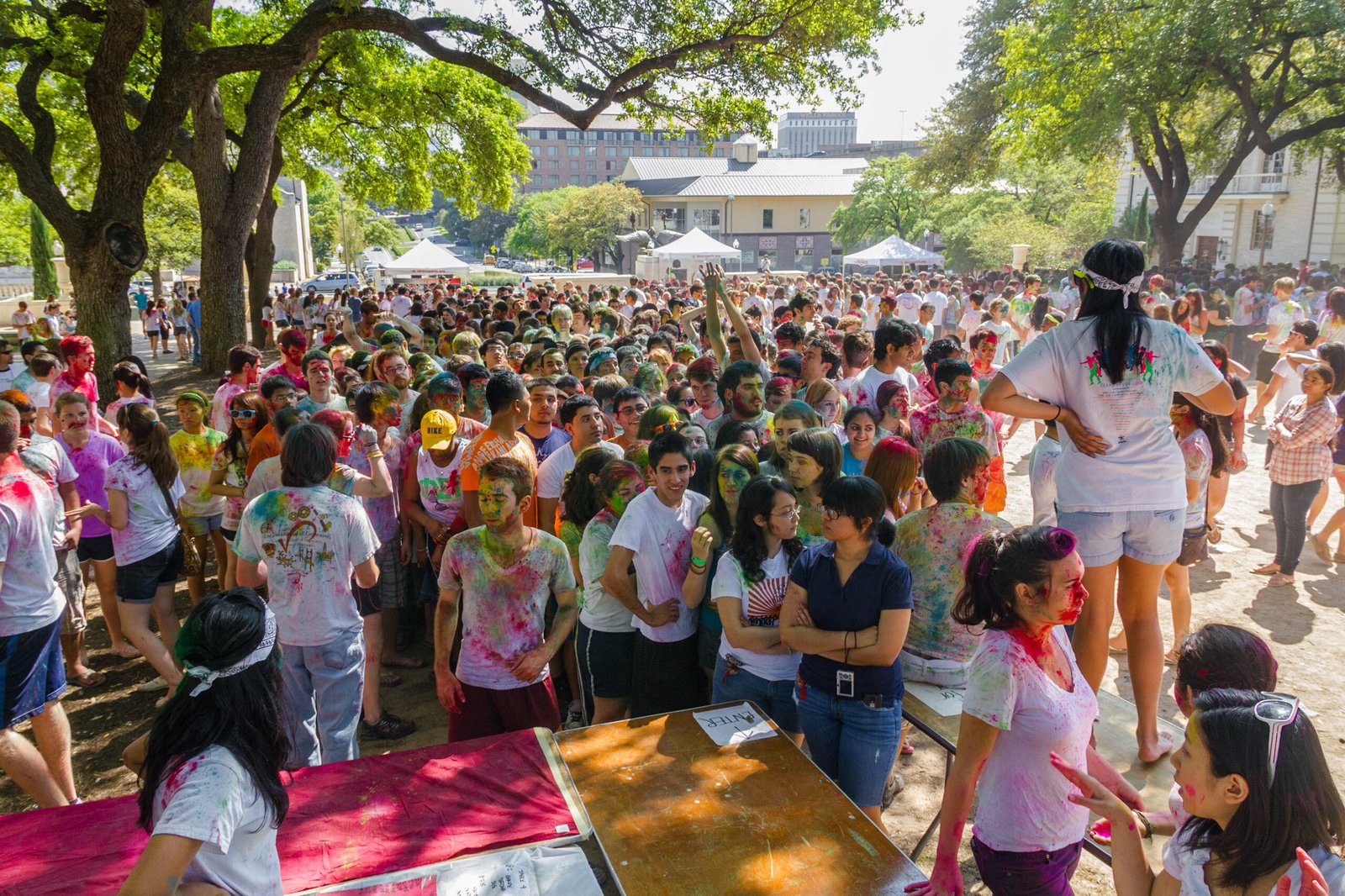 The Vibrant Colors of Holi Festival in Houston (image credits: Flickr: [1], CC BY-SA 2.0, https://commons.wikimedia.org/w/index.php?curid=29402198)