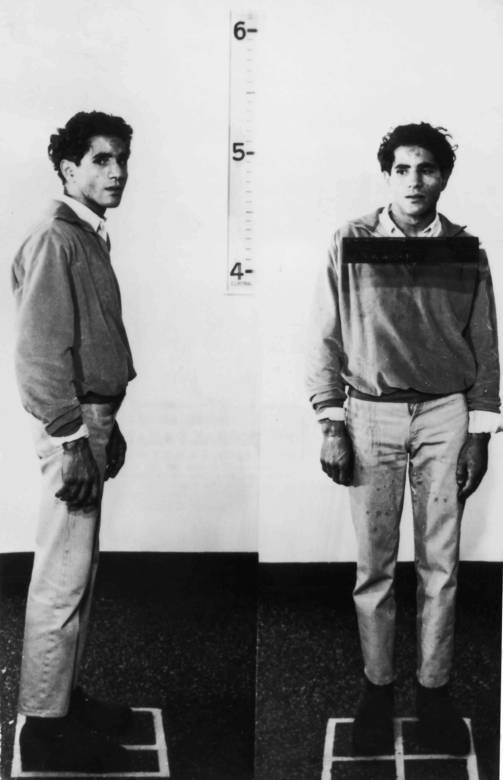 Questions and Conspiracies (image credits: Original source: Los Angeles Police Department photographic records.

Immediate source: https://patch.com/california/los-angeles/rfk-assassin-sirhans-parole-bid-goes-unopposed-las-da, Public domain, https://commons.wikimedia.org/w/index.php?curid=125351377)