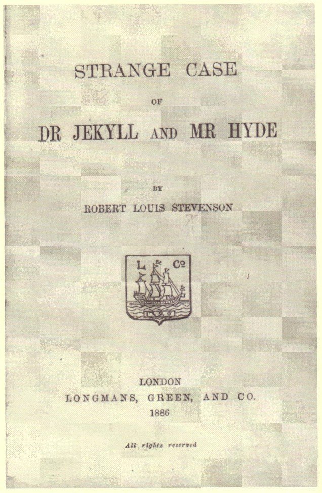 The Strange Case of Dr. Jekyll and Mr. Hyde – Robert Louis Stevenson (image credits: wikimedia)