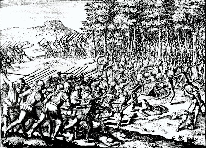 The Forgotten Giant: Arauco War's 274-Year Massacre (image credits: By Ilustración de Gerónimo de Bibar en su Crónica y relación copiosa y verdadera de los reynos de Chile., Public domain, https://commons.wikimedia.org/w/index.php?curid=4779580)