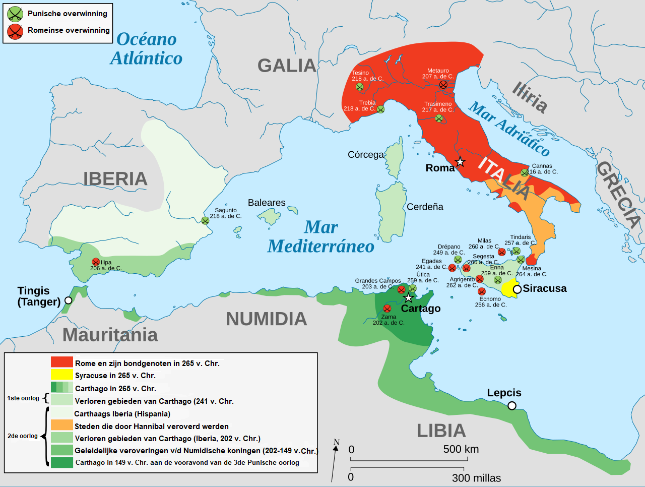 Rome's Greatest Shame: The Punic Wars' 118-Year Nightmare (image credits: By Punic_wars-fr.svg: Bourrichon
derivative work: Rowanwindwhistler, CC BY 3.0, https://commons.wikimedia.org/w/index.php?curid=108266305)