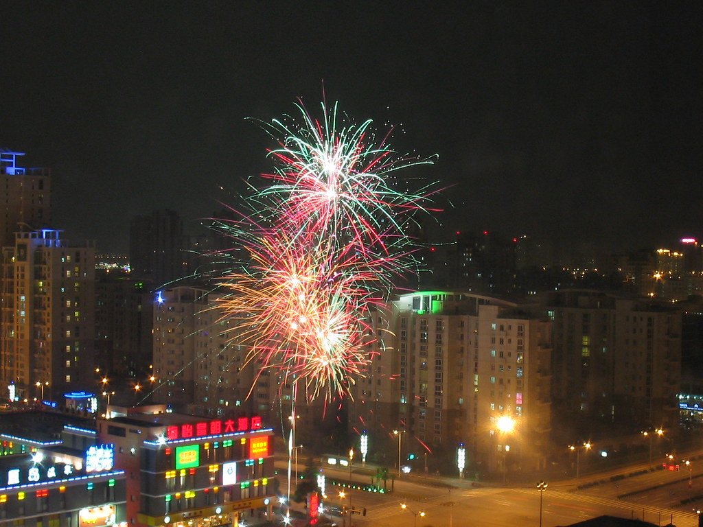 China – Lunar New Year Fireworks (image credits: flickr)