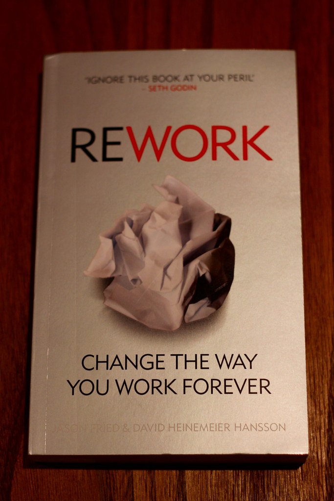 19. “Rework” by Jason Fried & David Heinemeier Hansson (image credits: flickr)