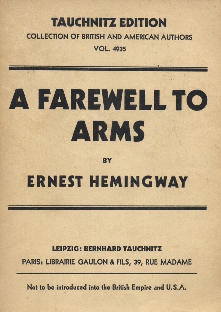 A Farewell to Arms – Ernest Hemingway's 47 Attempts (image credits: flickr)