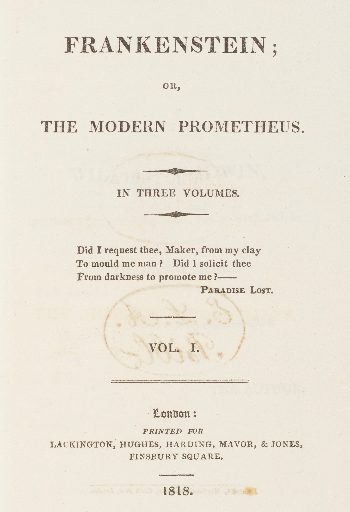 Science, Ethics, and Ambition in Mary Shelley’s Frankenstein (image credits: Cropped and slightly rotated from https://www.christies.com/lot/lot-6332204, Public domain, https://commons.wikimedia.org/w/index.php?curid=160685660)