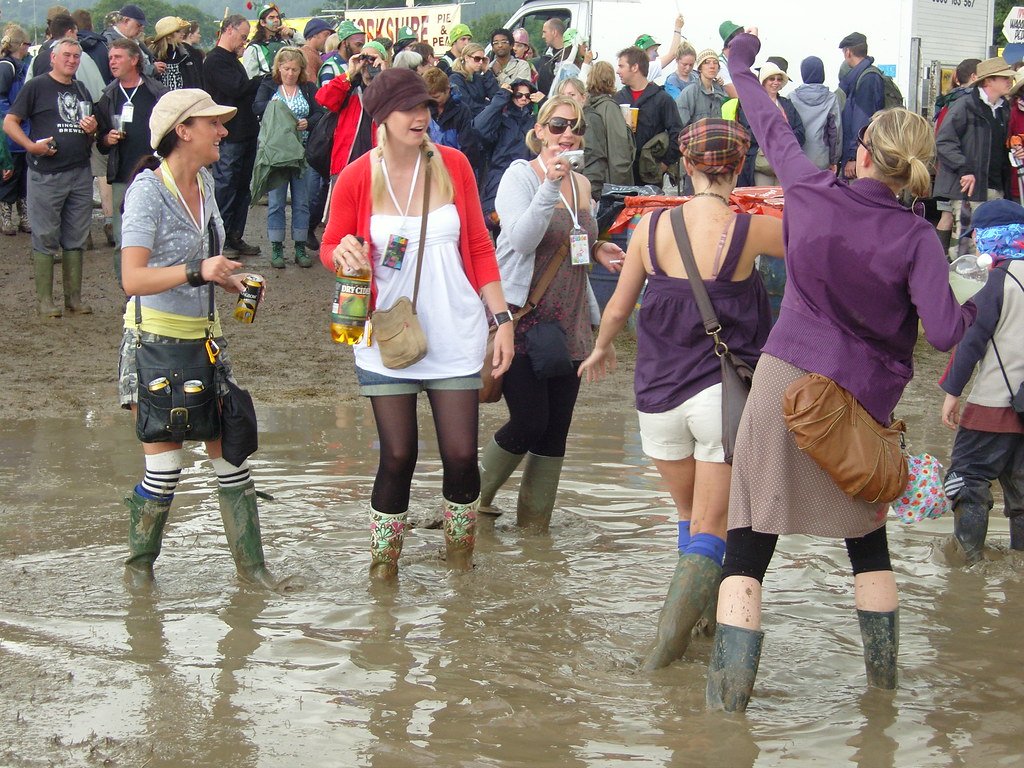 Glastonbury's Legendary Mud Baptism (image credits: flickr)