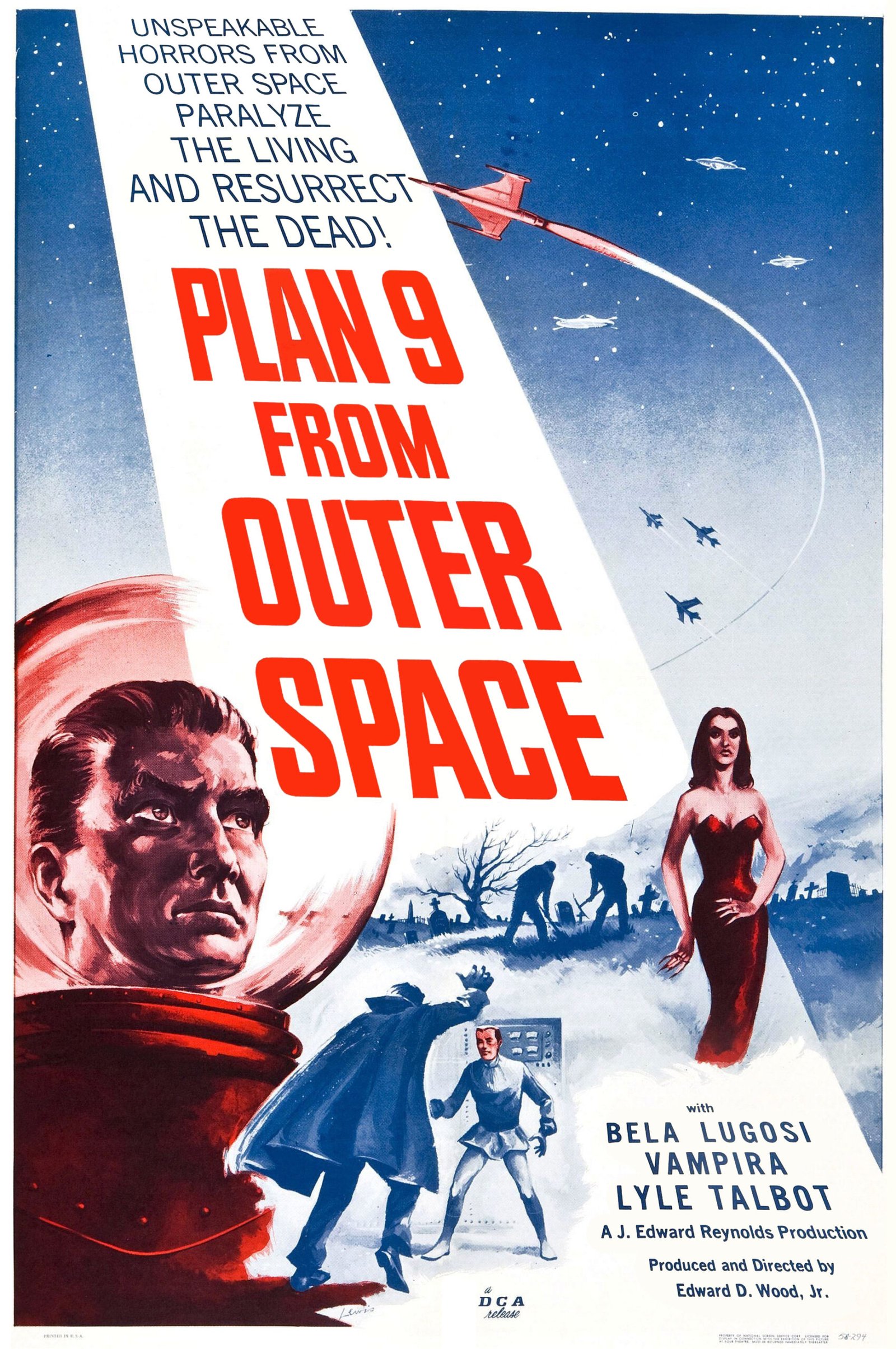 Plan 9 from Outer Space (1957) – Ed Wood's Passionate Incompetence (image credits: By Distributors Corporation of America, Public domain, https://commons.wikimedia.org/w/index.php?curid=17292964)