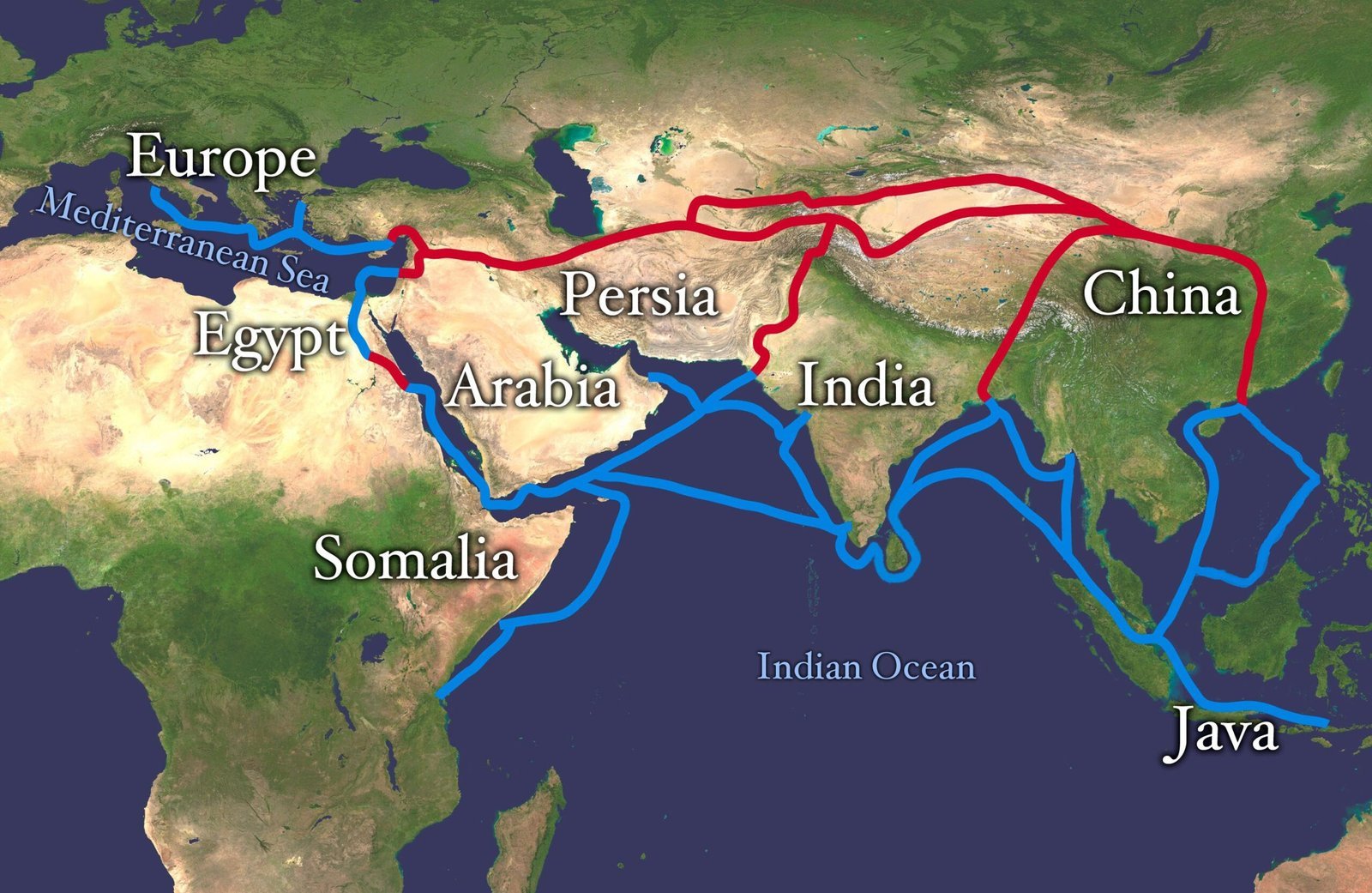 The Golden Thread of Trade Networks (Image Credits: Wikimedia)