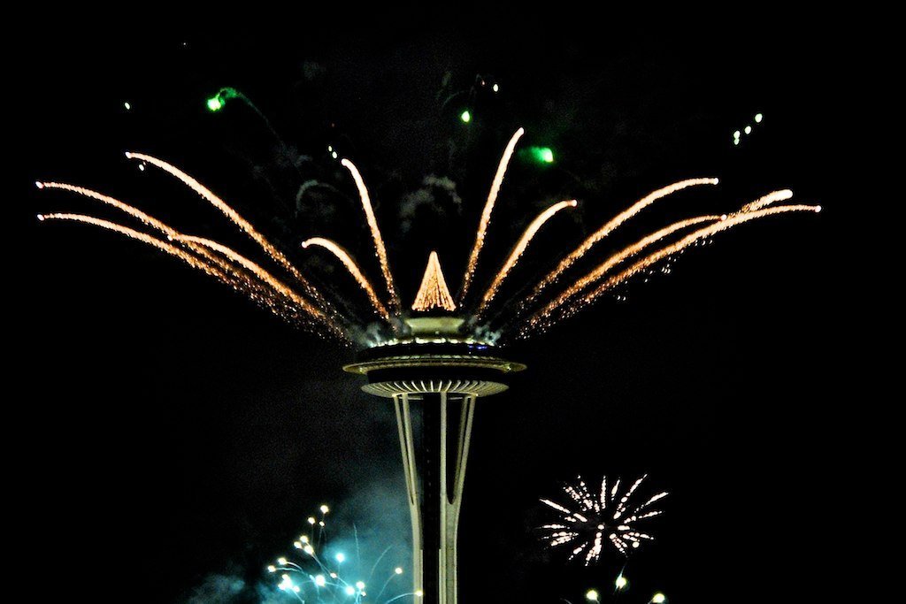 Space Needle Fireworks Show - Seattle (Image Credits: Wikimedia)