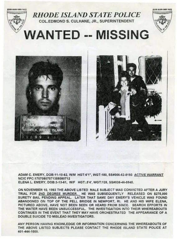 Adam Emery, Who Vanished After a Murder Conviction (Image Credits: Wikimedia)