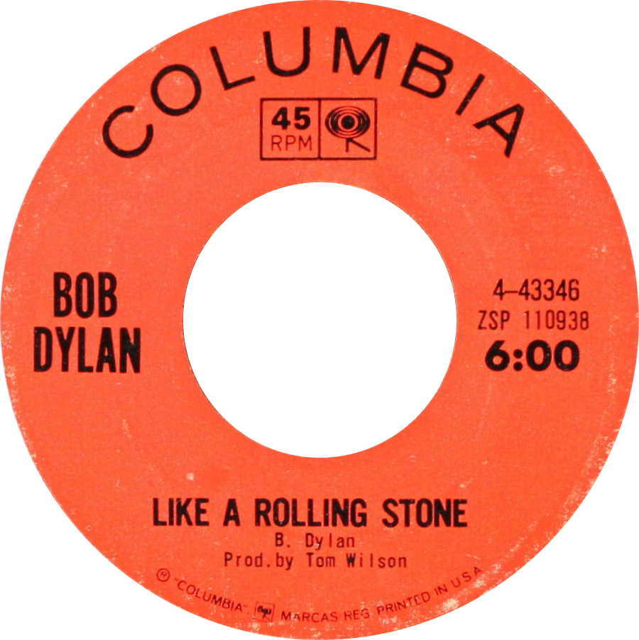 Bob Dylan Released Two Landmark Records in a Single Year (Modified from original: https://www.ebay.com/itm/313652030477, Public domain)