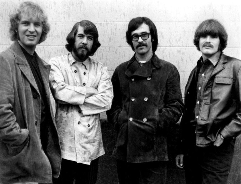 10. "Bad Moon Rising" & "Fortunate Son" - Creedence Clearwater Revival (1969) (eBay item
photo front

photo back, Public domain)