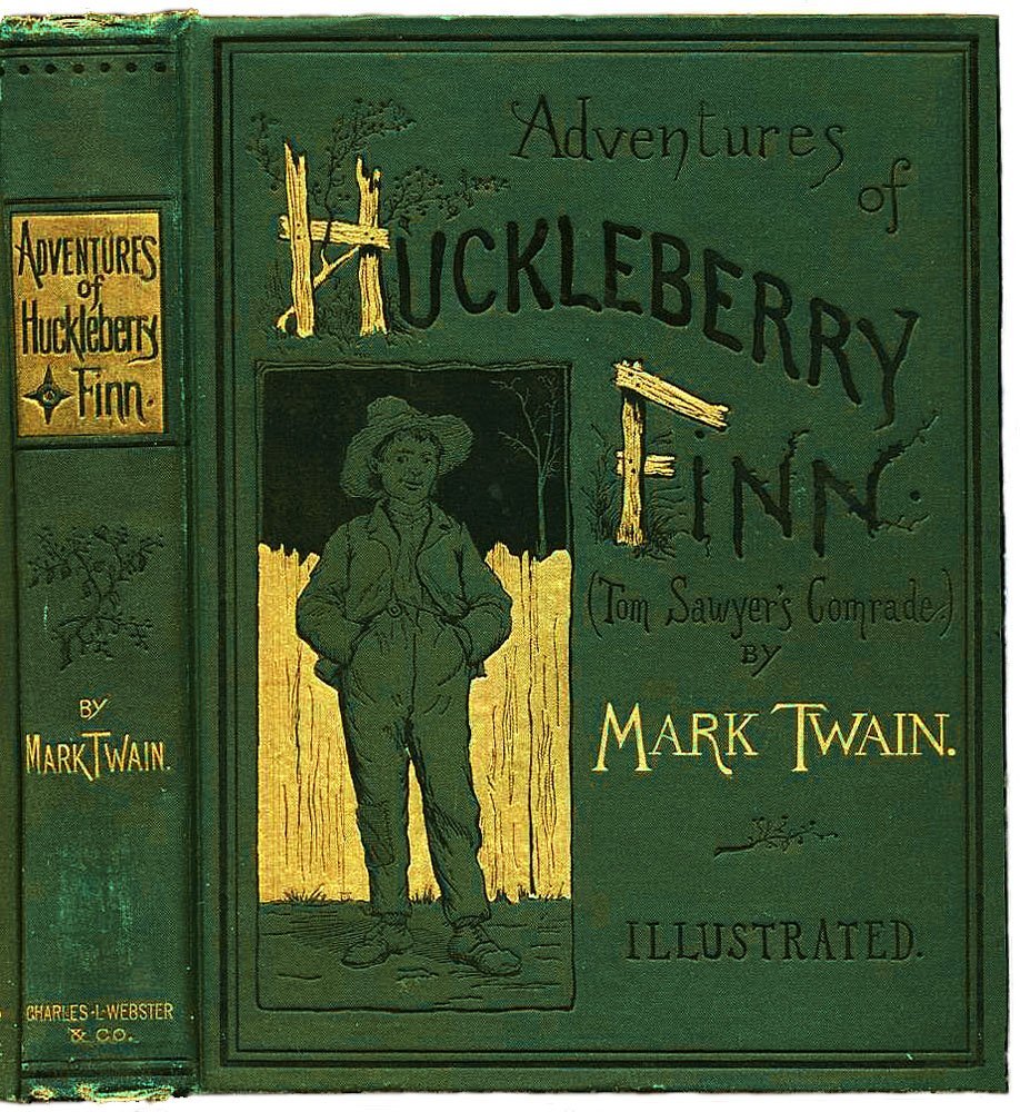 3. The Adventures of Huckleberry Finn - Mark Twain (1884) (Scanned from the book, Public domain)