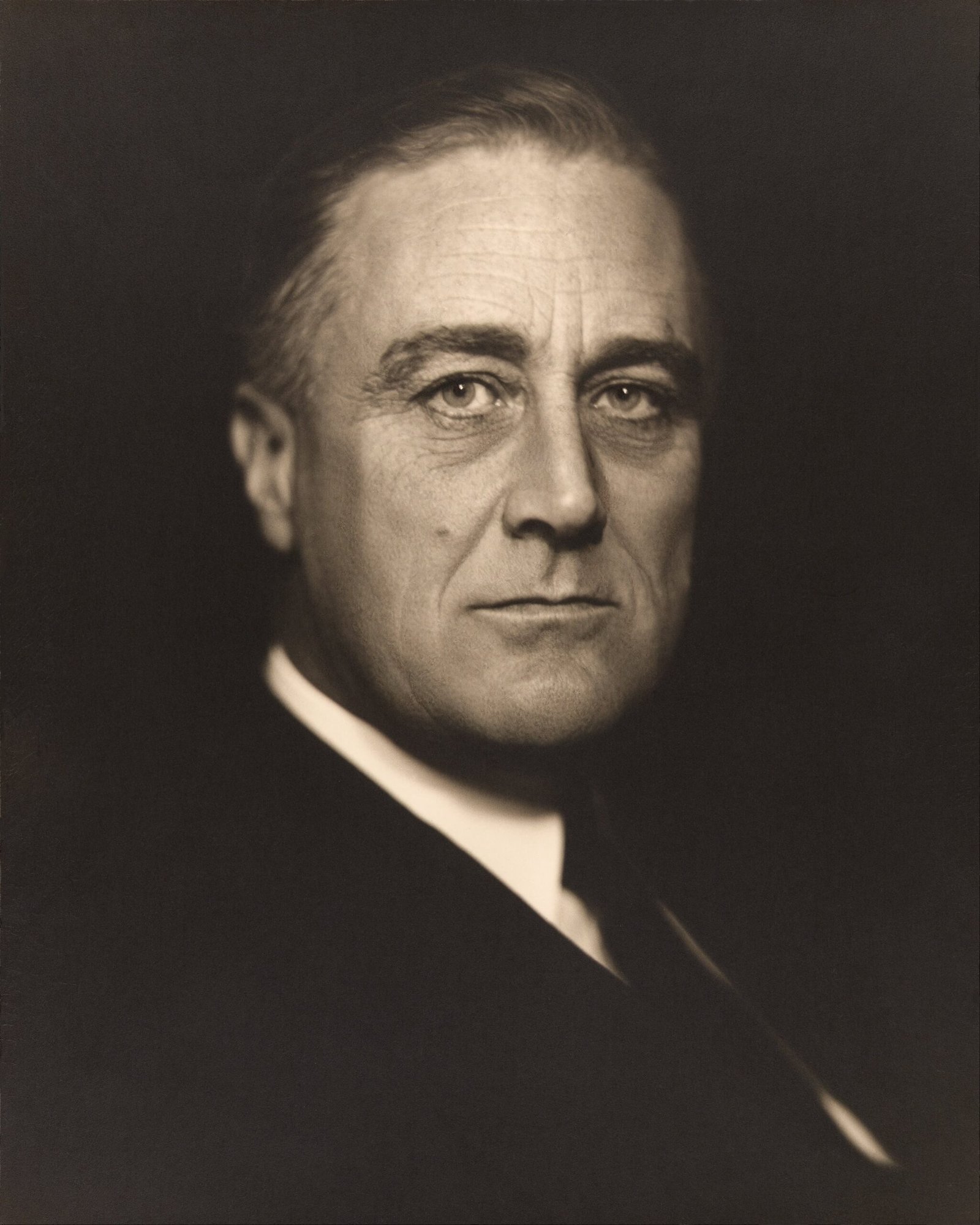 Franklin D. Roosevelt's First Inaugural Address (1933) (iQHA8LCrsSxF4Q at Google Cultural Institute maximum zoom level, Public domain)
