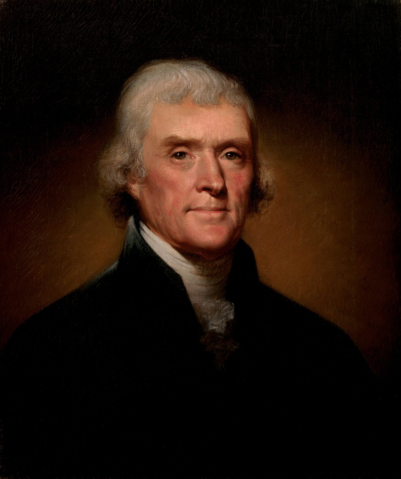 9. Thomas Jefferson Originally Condemned Slavery in the Declaration of Independence (By Rembrandt Peale, Public domain)