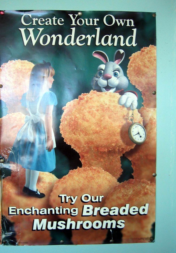 "White Rabbit" by Jefferson Airplane - Lewis Carroll's Alice's Adventures in Wonderland (get directly down, Flickr, CC BY 2.0)