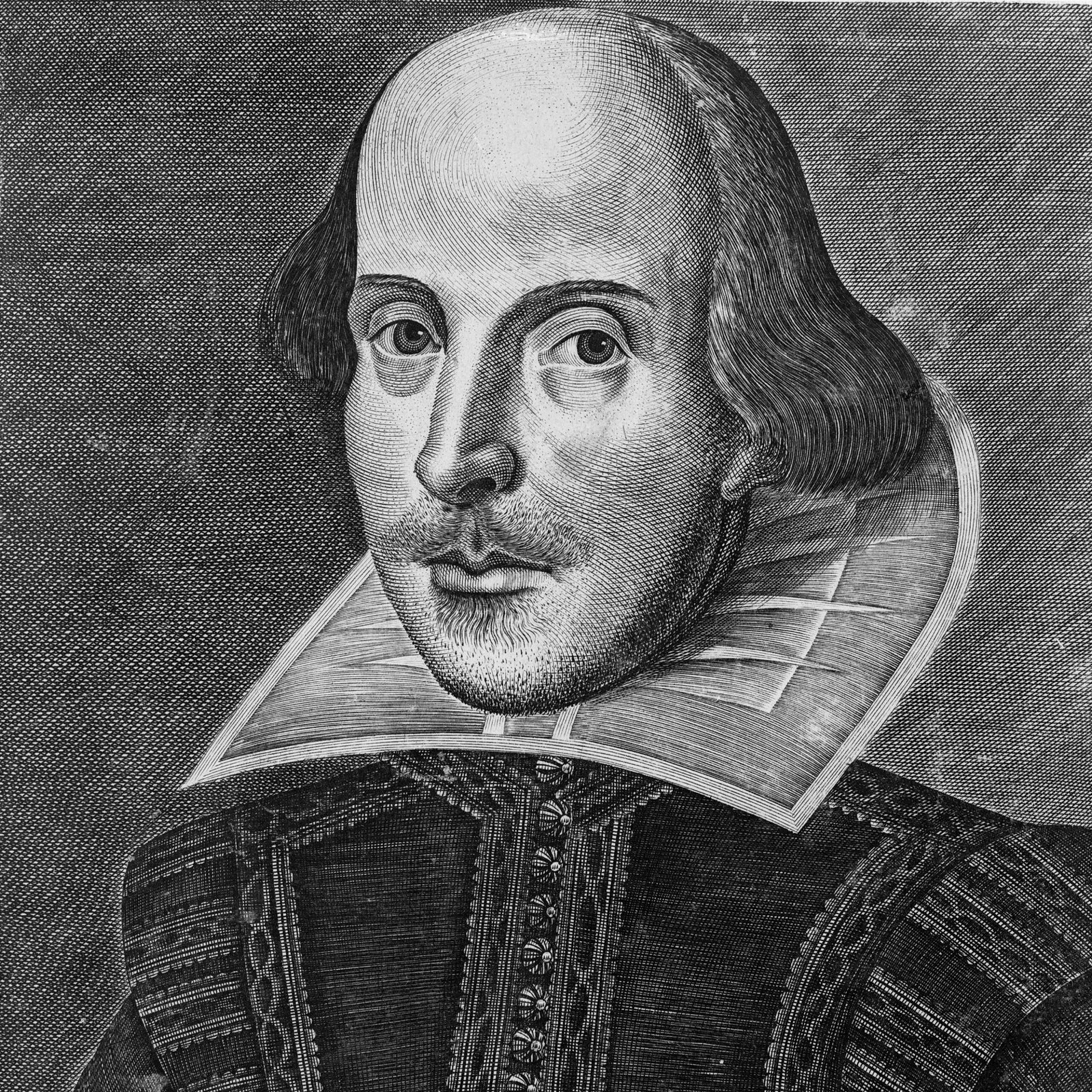 2. Shakespeare's First Folio - The Survival of Genius (By Martin Droeshout, Public domain)