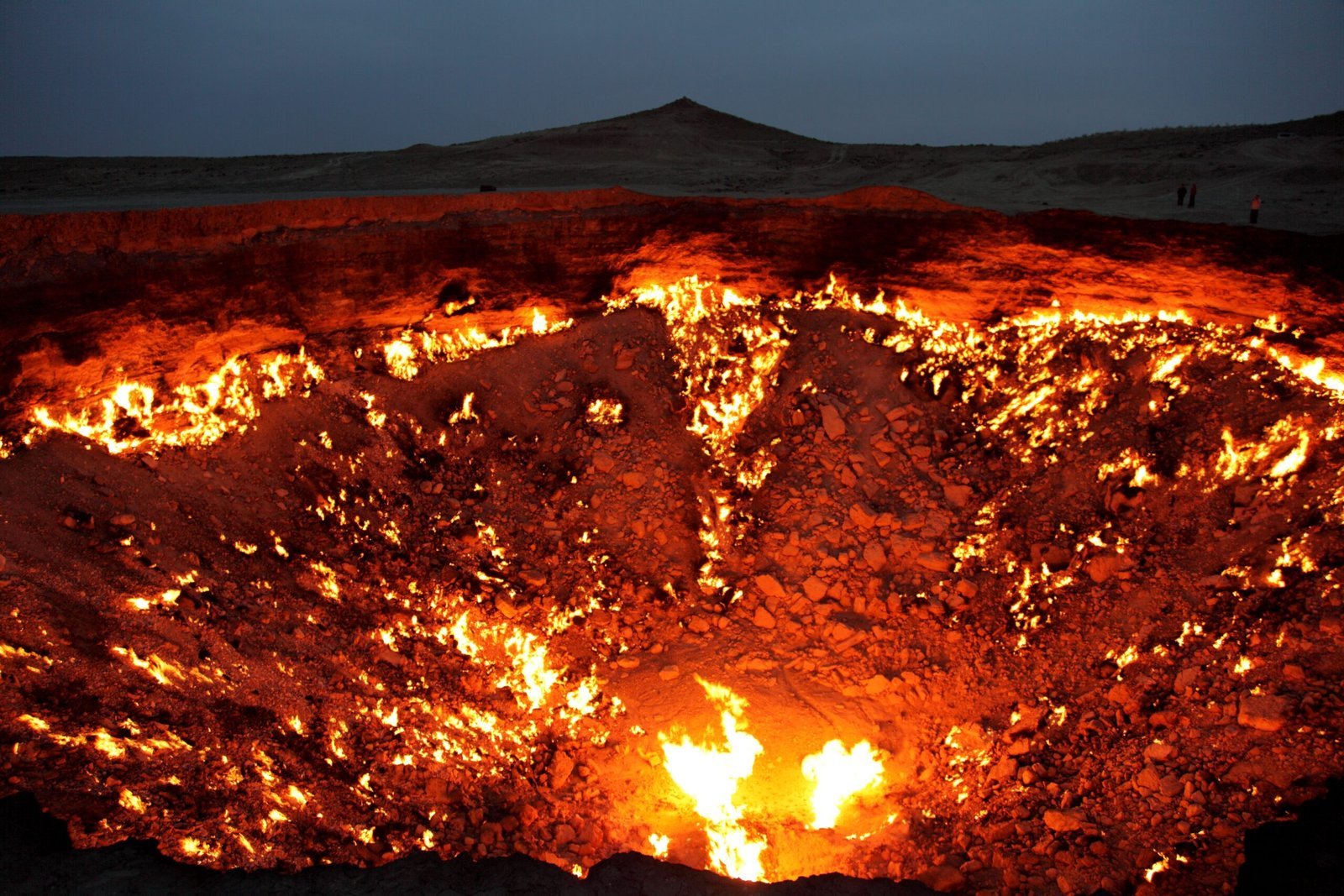 10. Darvaza Gas Crater ("Door to Hell"), Turkmenistan (By flydime, CC BY-SA 2.0)