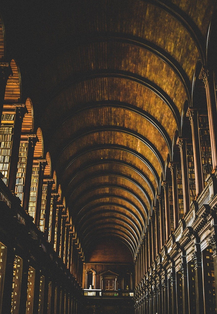 1. Trinity College Library, Dublin, Ireland (Image Credits: Pixabay)