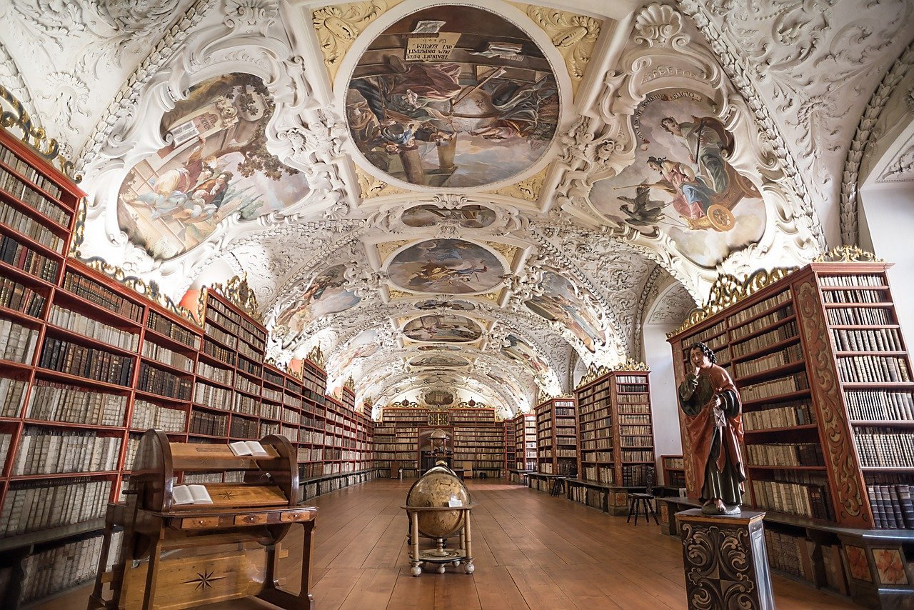 3. Strahov Monastery Library, Prague, Czech Republic (Image Credits: Pixabay)