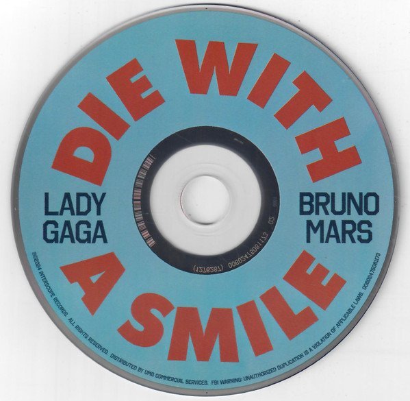 1. "Die With a Smile" – Lady Gaga & Bruno Mars (Lady Gaga & Bruno Mars – Die With A Smile, Public domain)
