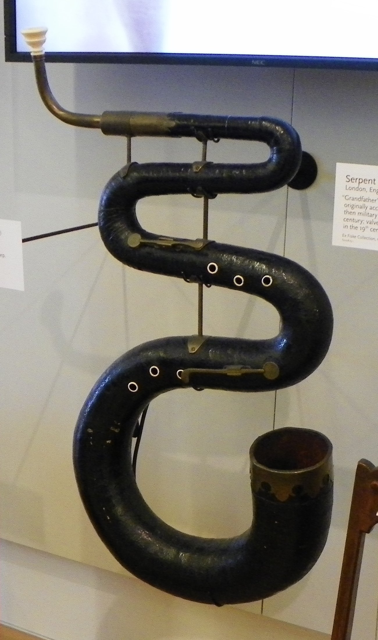10. The Serpent: The Renaissance Wind Instrument You Never Knew Existed (By Tashaila Nichole Meyers & User:Argon233, CC BY-SA 3.0)