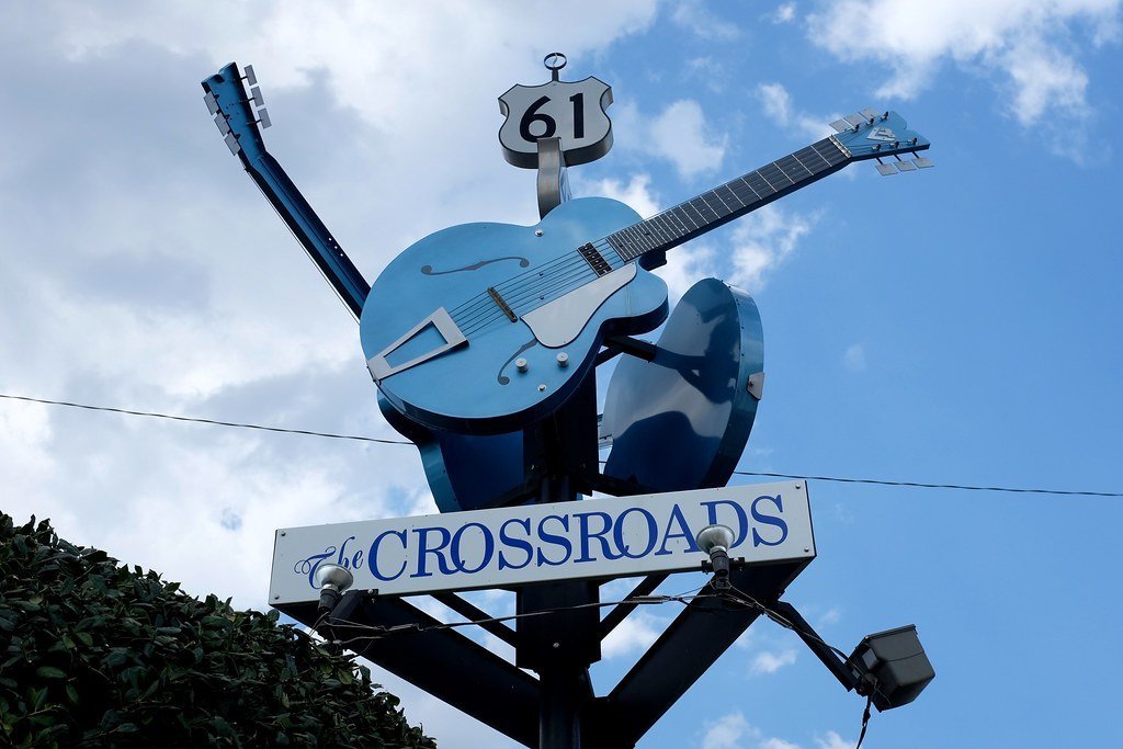 5. Robert Johnson, the Devil, and the Crossroads (pburka, Flickr, CC BY-SA 2.0)