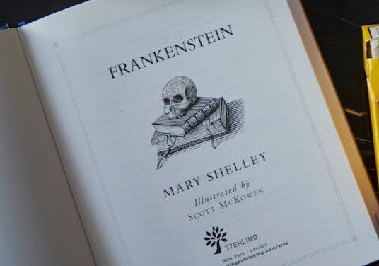 Frankenstein by Mary Shelley (Image Credits: Pexels)