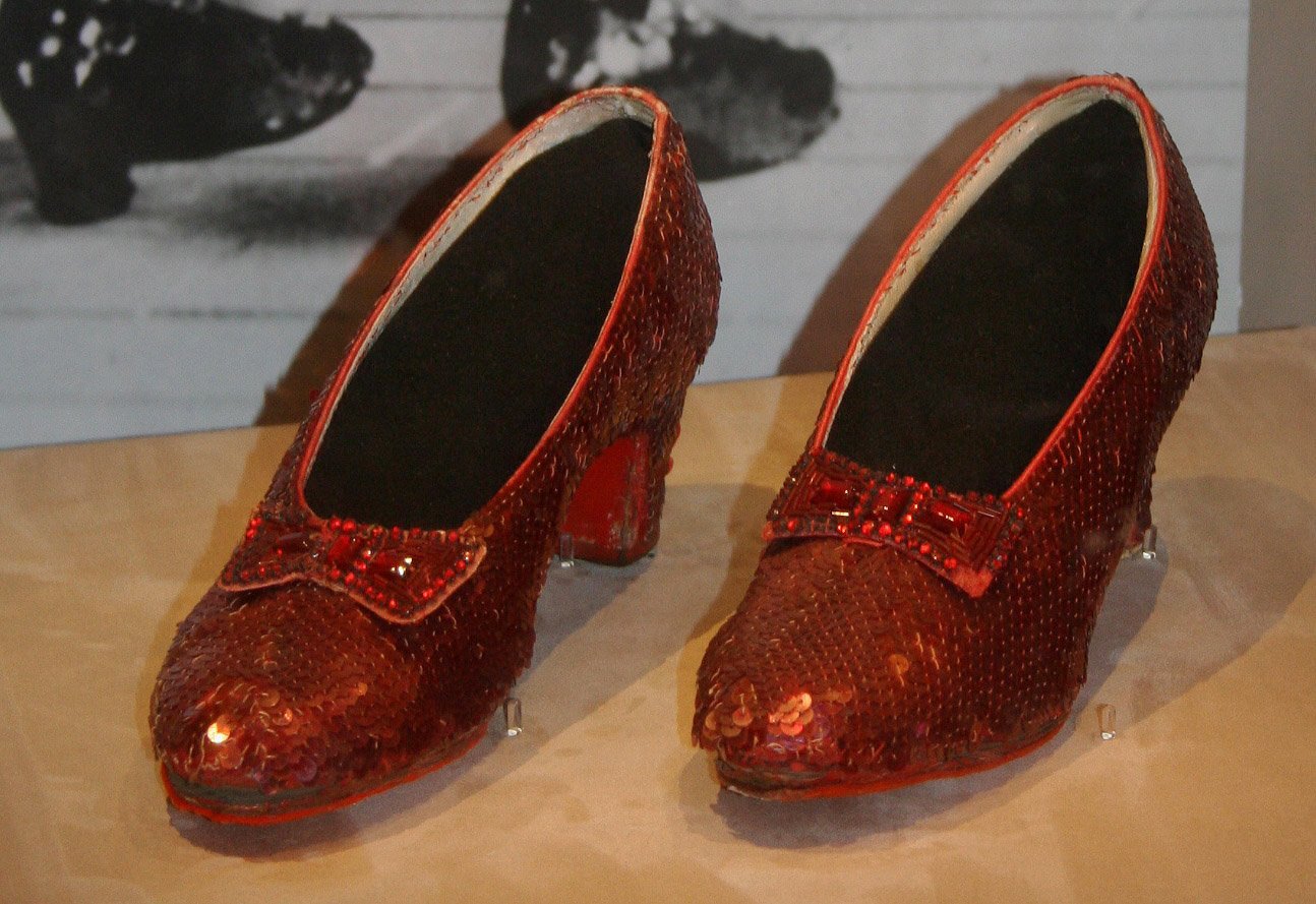 "There's no place like home." (originally posted to Flickr as Dorothy's Ruby Slippers, Wizard of Oz 1938, CC BY 2.0)