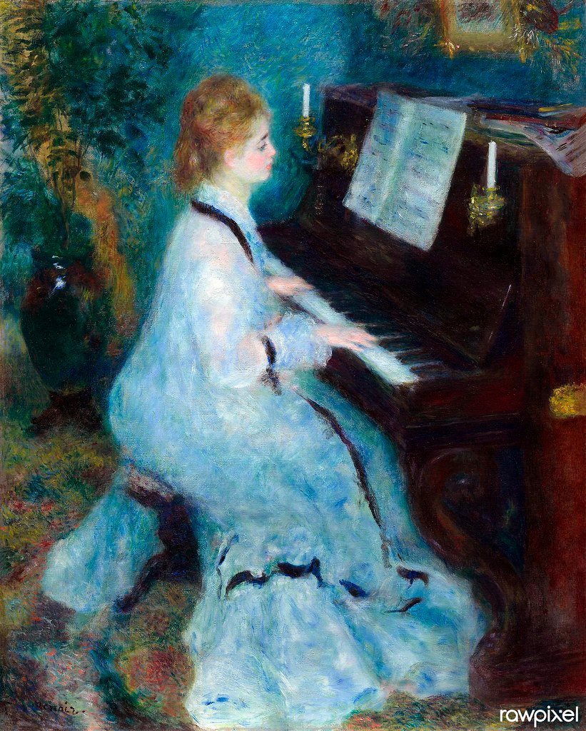 Debussy's Clair de Lune: Impressionist Moonlight (Free Public Domain Illustrations by rawpixel, Flickr, CC BY 2.0)