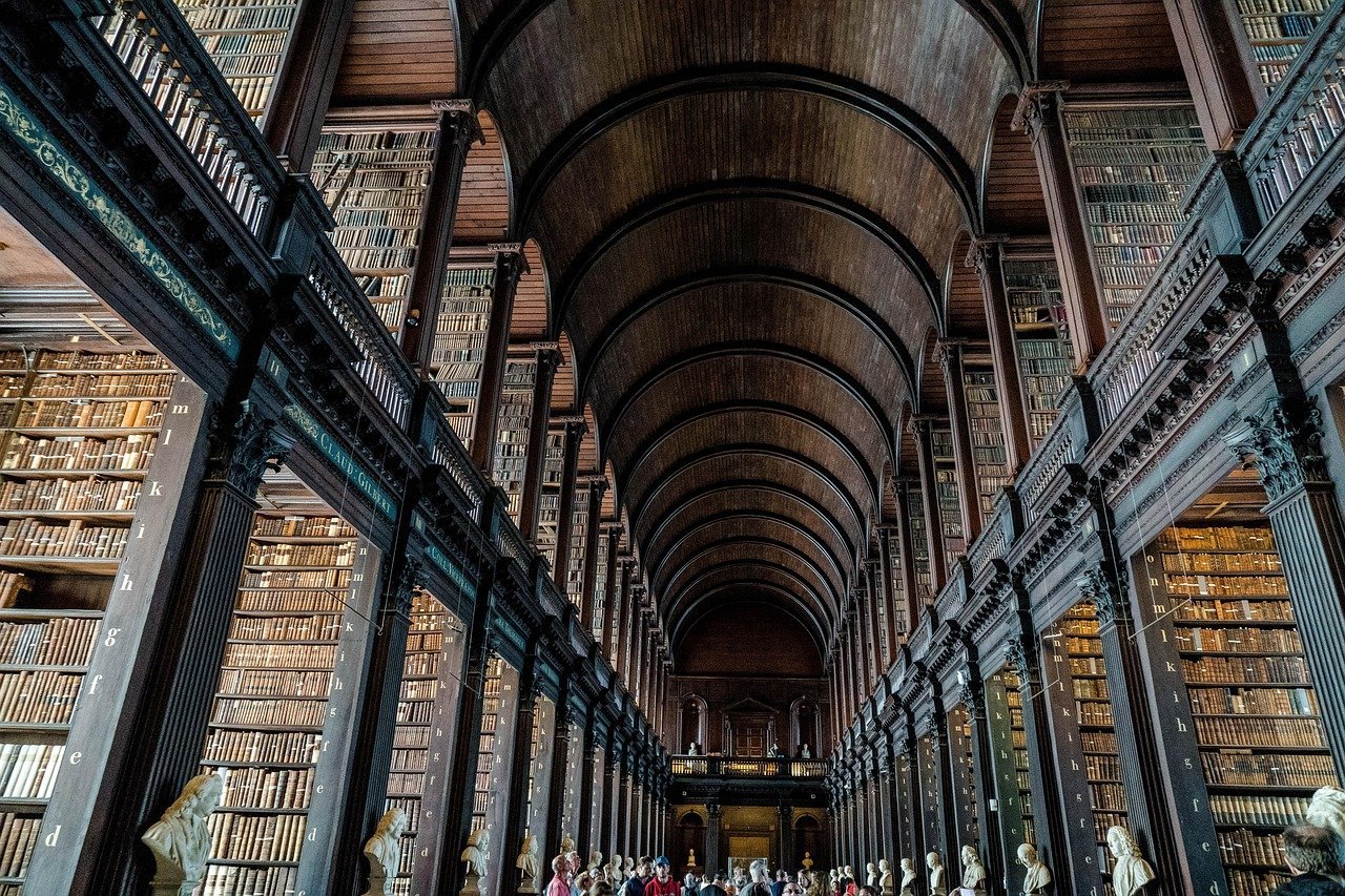 1. The Library of Trinity College Dublin (Image Credits: Pixabay)