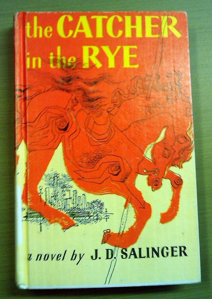 1. The Catcher in the Rye by J.D. Salinger (guybrariang, Flickr, CC BY 2.0)