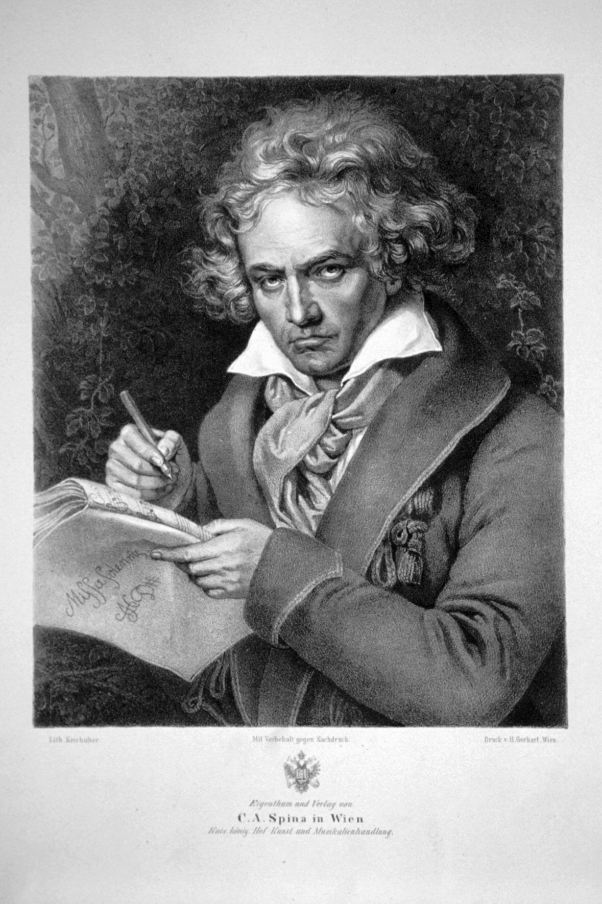 He Counted Exactly 60 Coffee Beans Every Single Morning (Foto einer Originallithographie aus der eigenen Sammlung; Foto Peter Geymayer, Public domain)