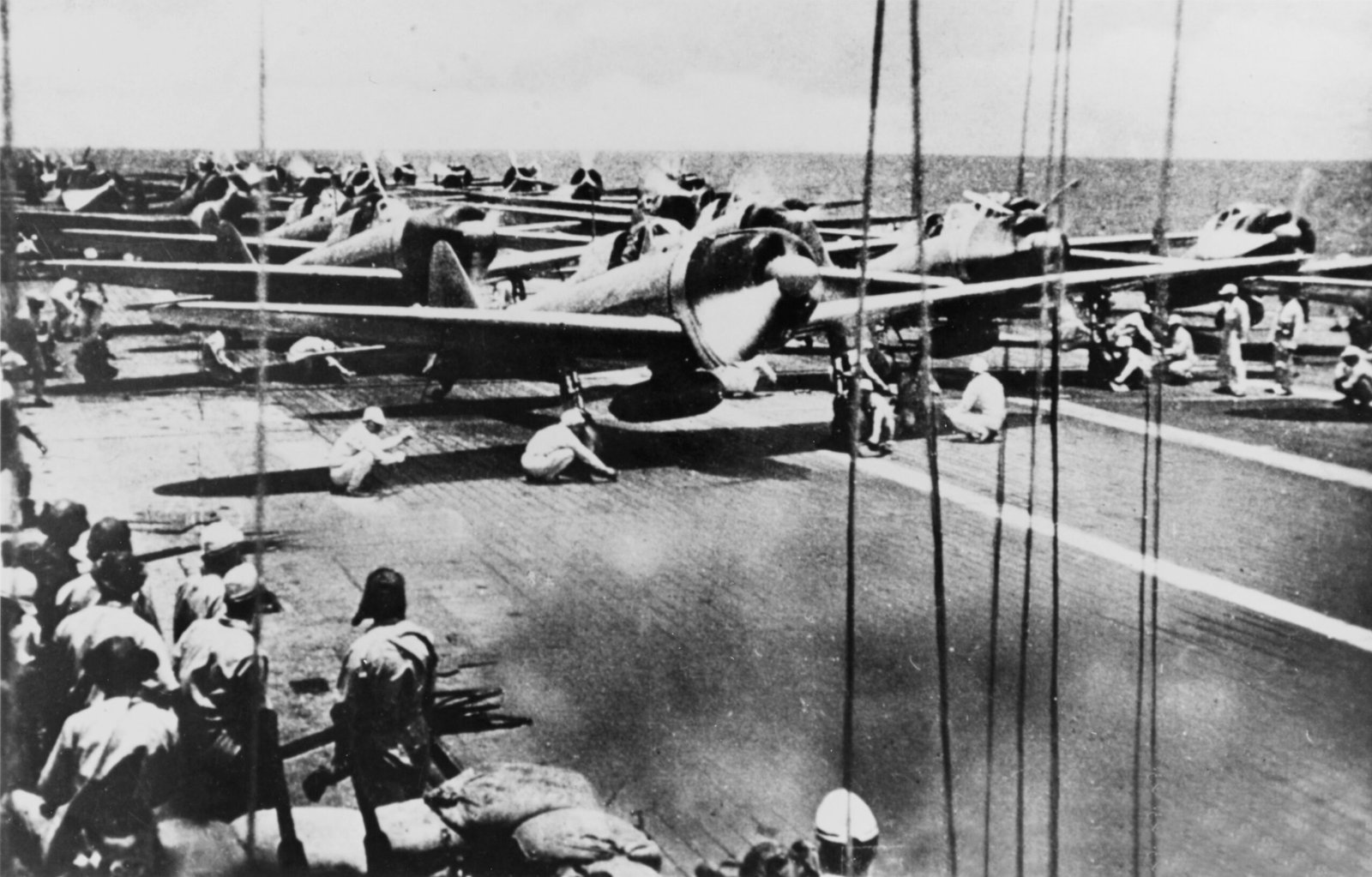 7. Battle of the Philippine Sea (1944): The Marianas Turkey Shoot (U.S. Navy photo 80-G-176150, Public domain)