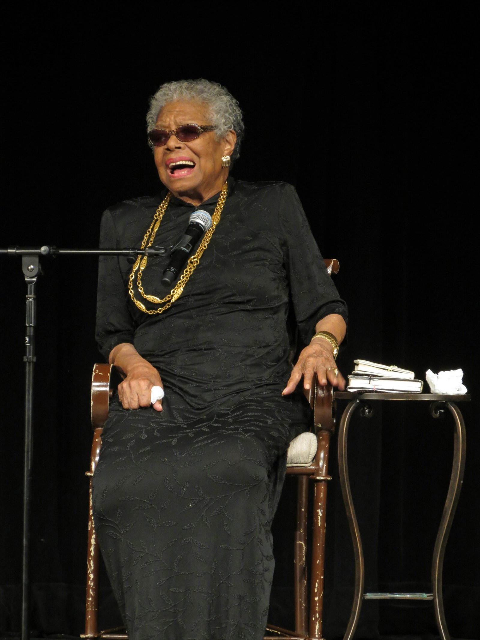 11. Maya Angelou: Silence Broken Into Song (Flickr: Maya Angelou visits YCP! 2/4/13, CC BY 2.0)