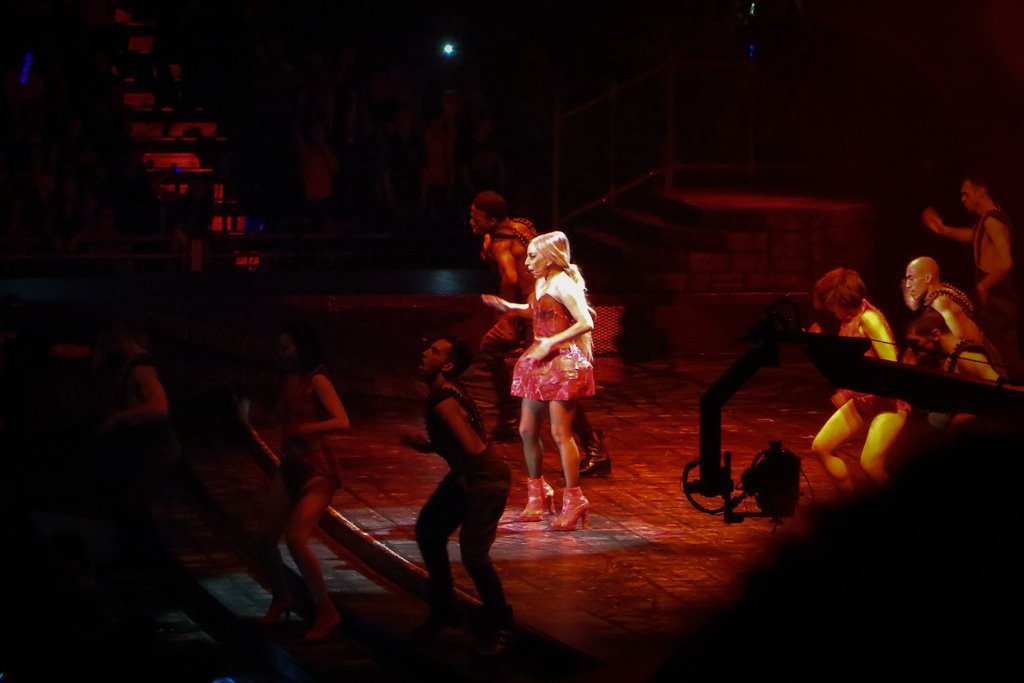 Lady Gaga's Meat Dress (2010): The Art of Shocking With Purpose (By https://www.flickr.com/photos/hltam/, CC BY-SA 2.0)